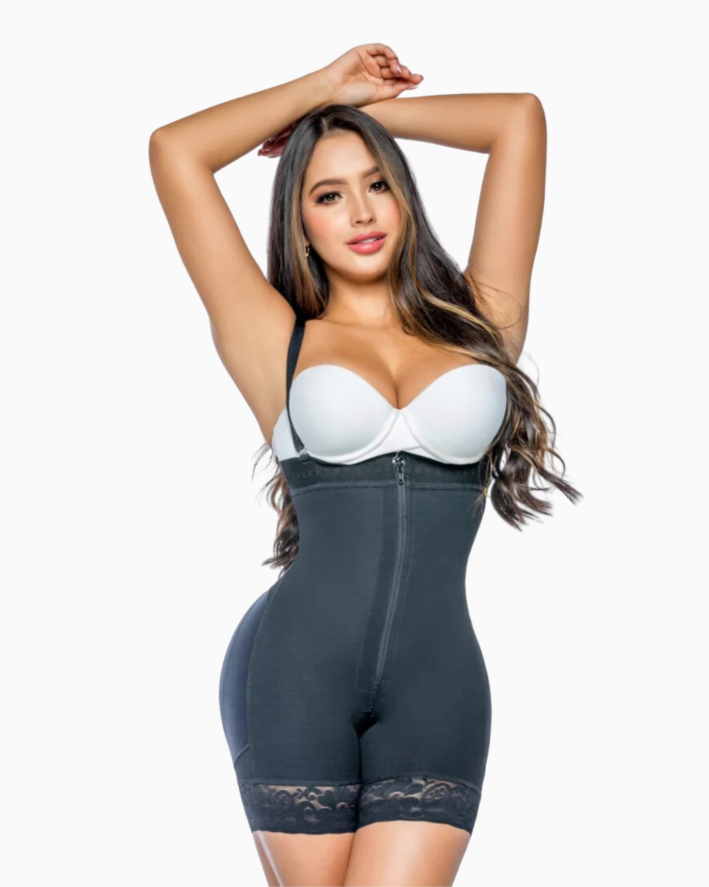 Postpartum Full Body Strapless Colombian Faja Zipper
