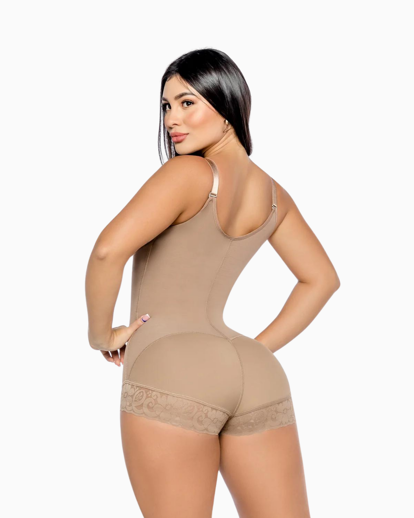 12023 BODYSUIT ZIPPER THIN STRAPS