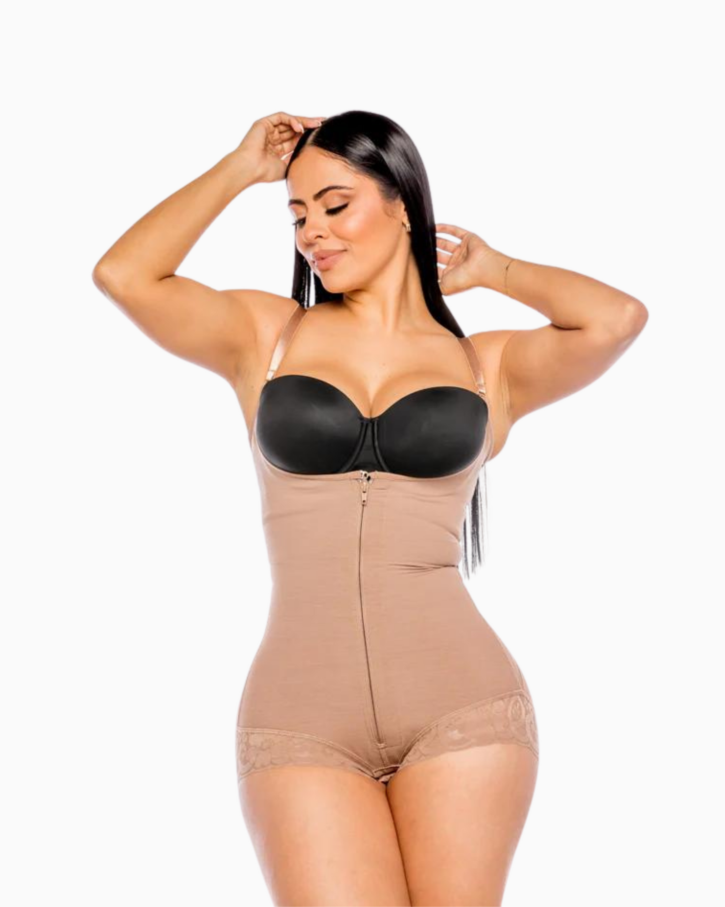 12023 BODYSUIT ZIPPER THIN STRAPS