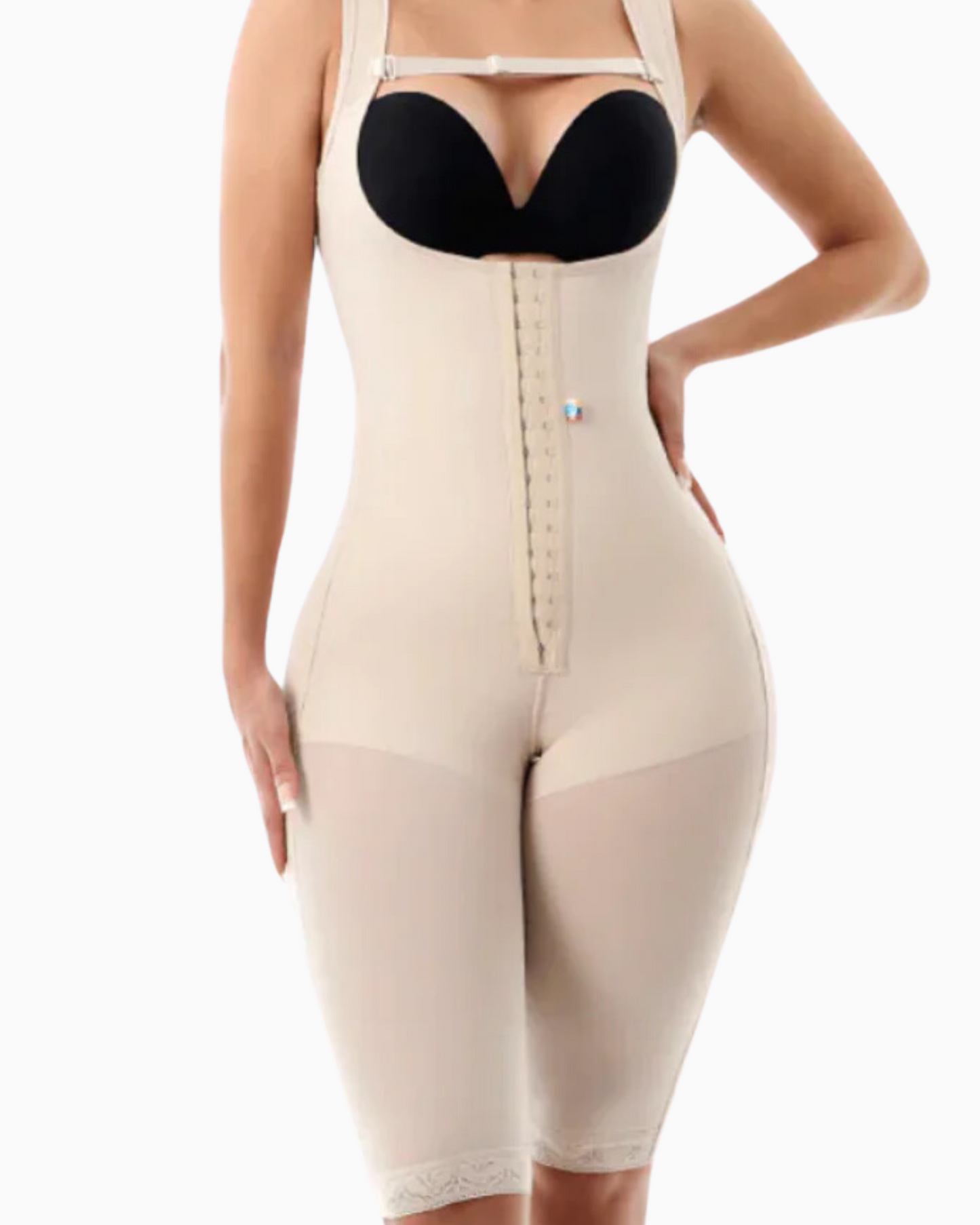 306A LONG LEG FAJA HIGH COMPRESSION BUTT LIFT HOOKS ADJUSTABLE THICK STRAPS