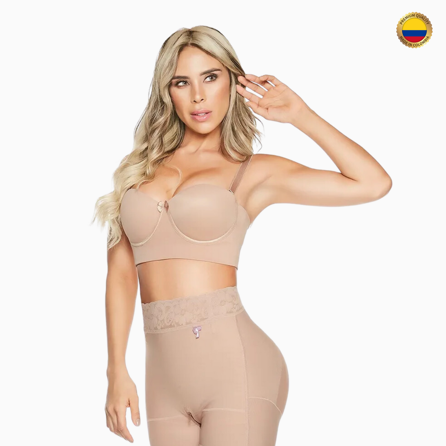 8026 Colombian Bra High Coverage Strapless