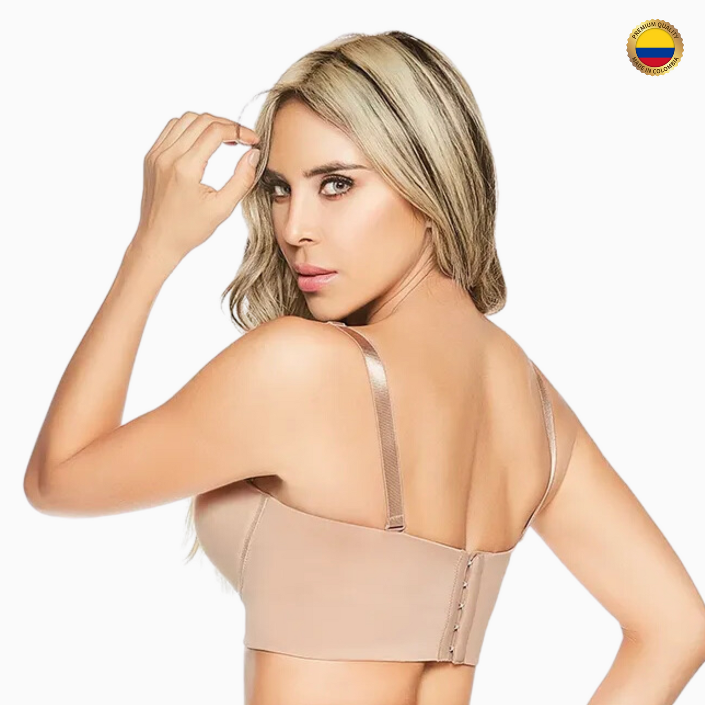 8026 Colombian Bra High Coverage Strapless