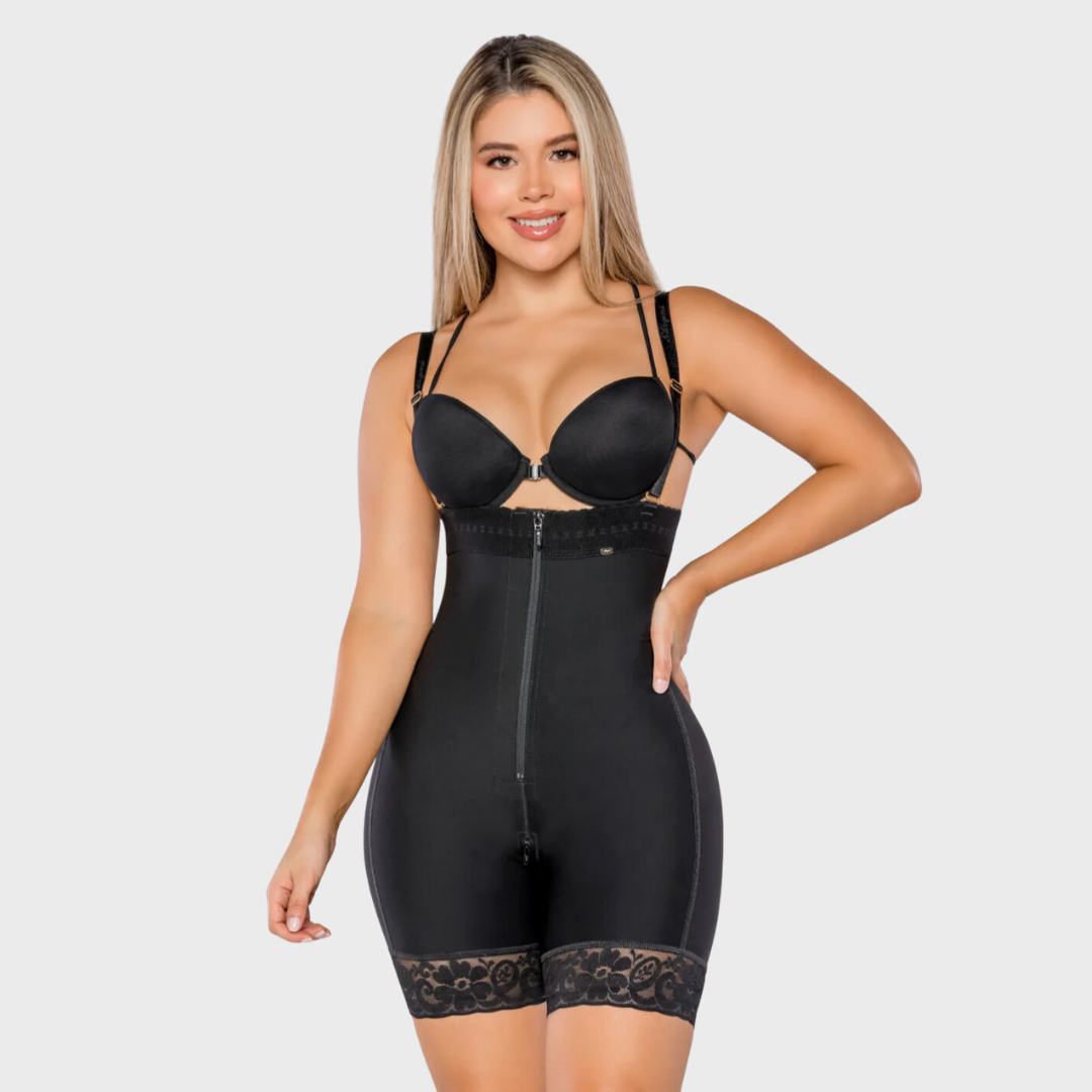 Panty Straples Shapewear With Latex- Black- XS