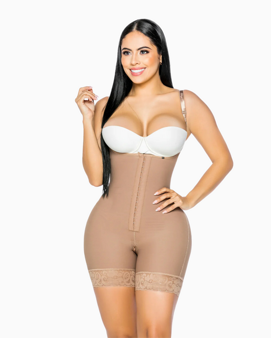 7104 FAJA CURVY FAJA WAIST REDUCED THIN STRAPS