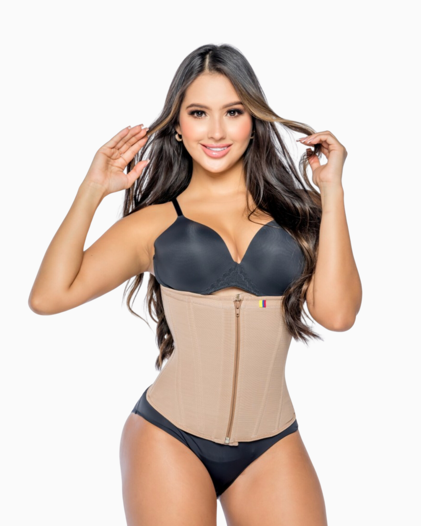 0324B Colombian Waist Trainer Powernet Zipper