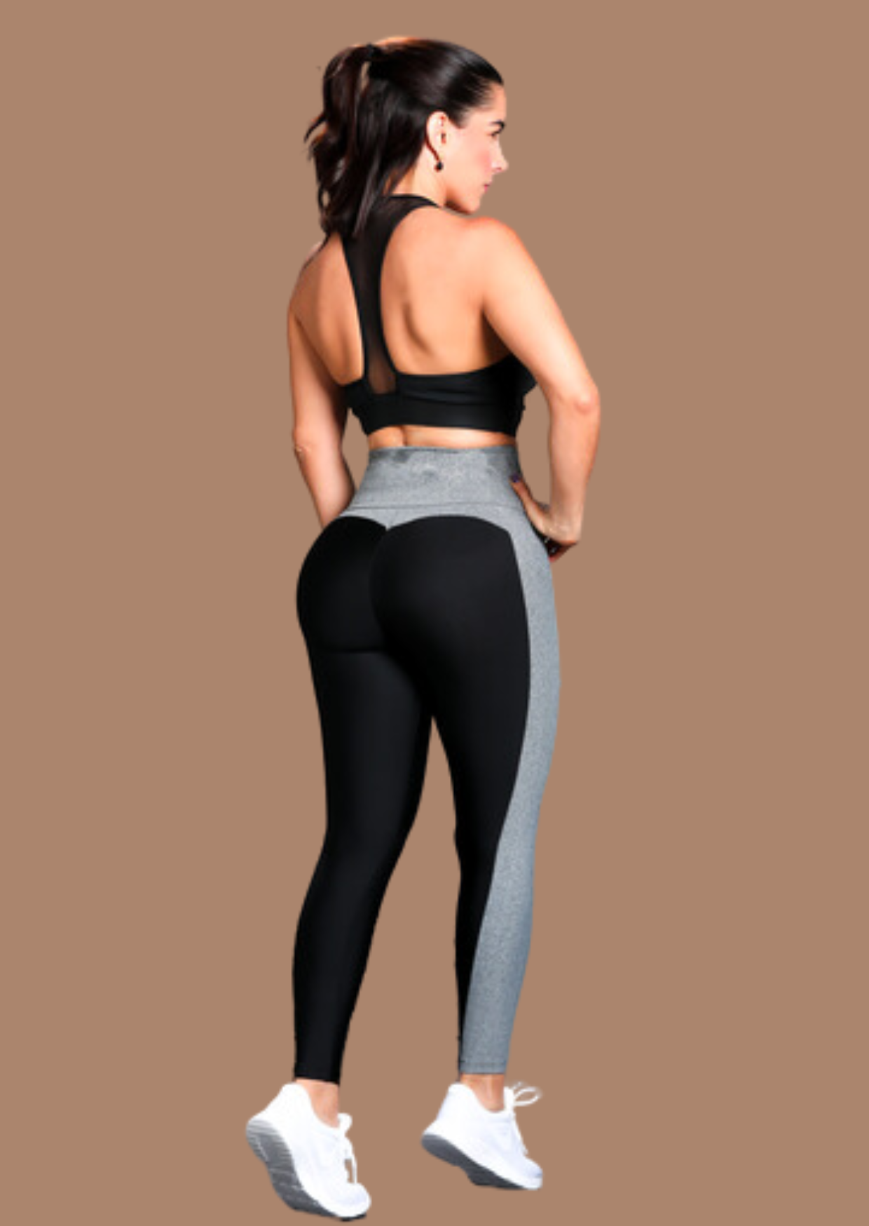 0145 COLOMBIAN LEGGING WITH INTERNAL POWERNET BODY SHAPER MATERIAL