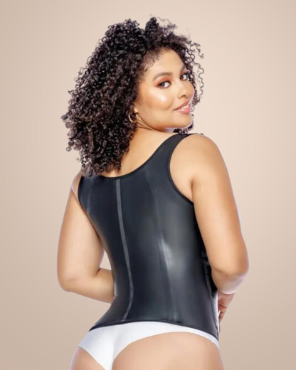 0327D THICK STRAPS LATEX VEST