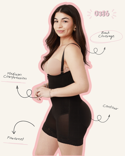 Postpartum Full Body Colombian Faja Zipper